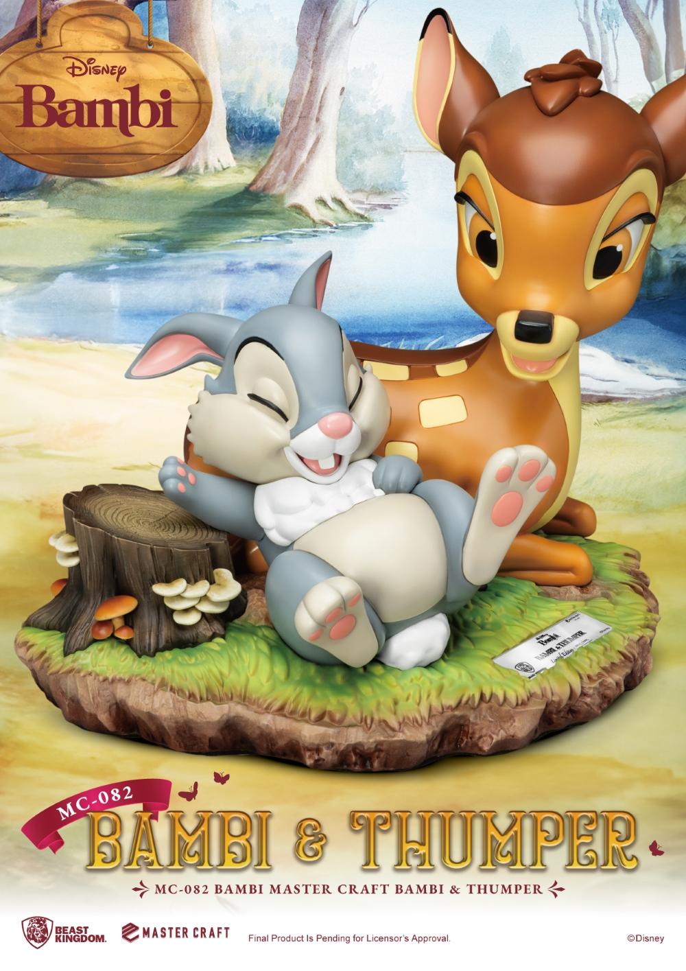 BAMBI - Bambi & Thumper - Statue Master Craft 26.5cm - 5