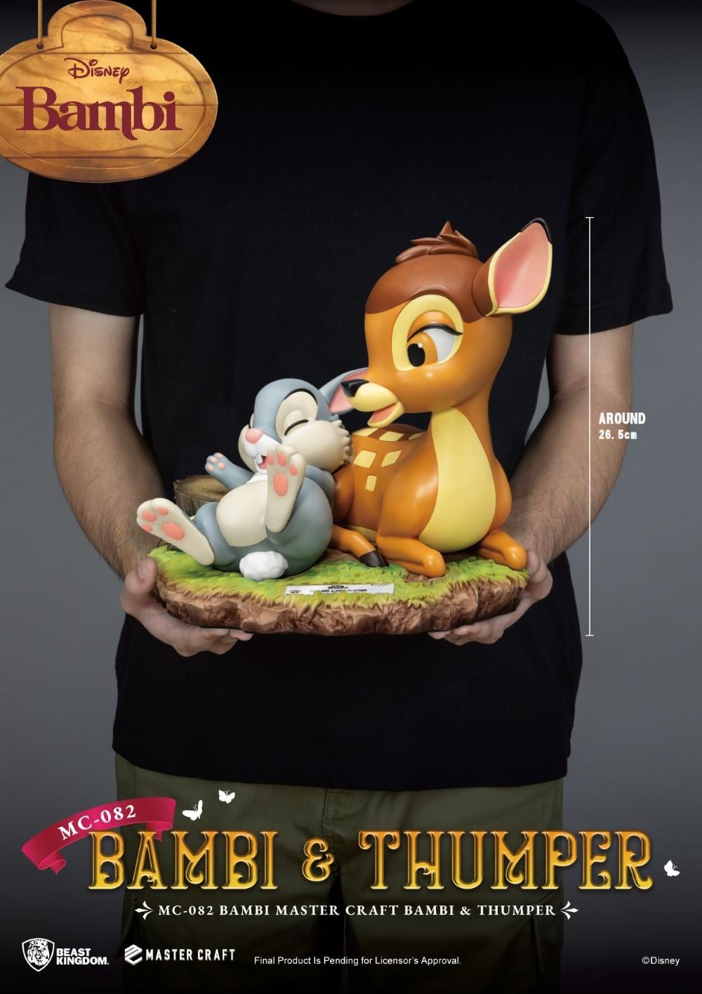 BAMBI - Bambi & Thumper - Statue Master Craft 26.5cm - 6