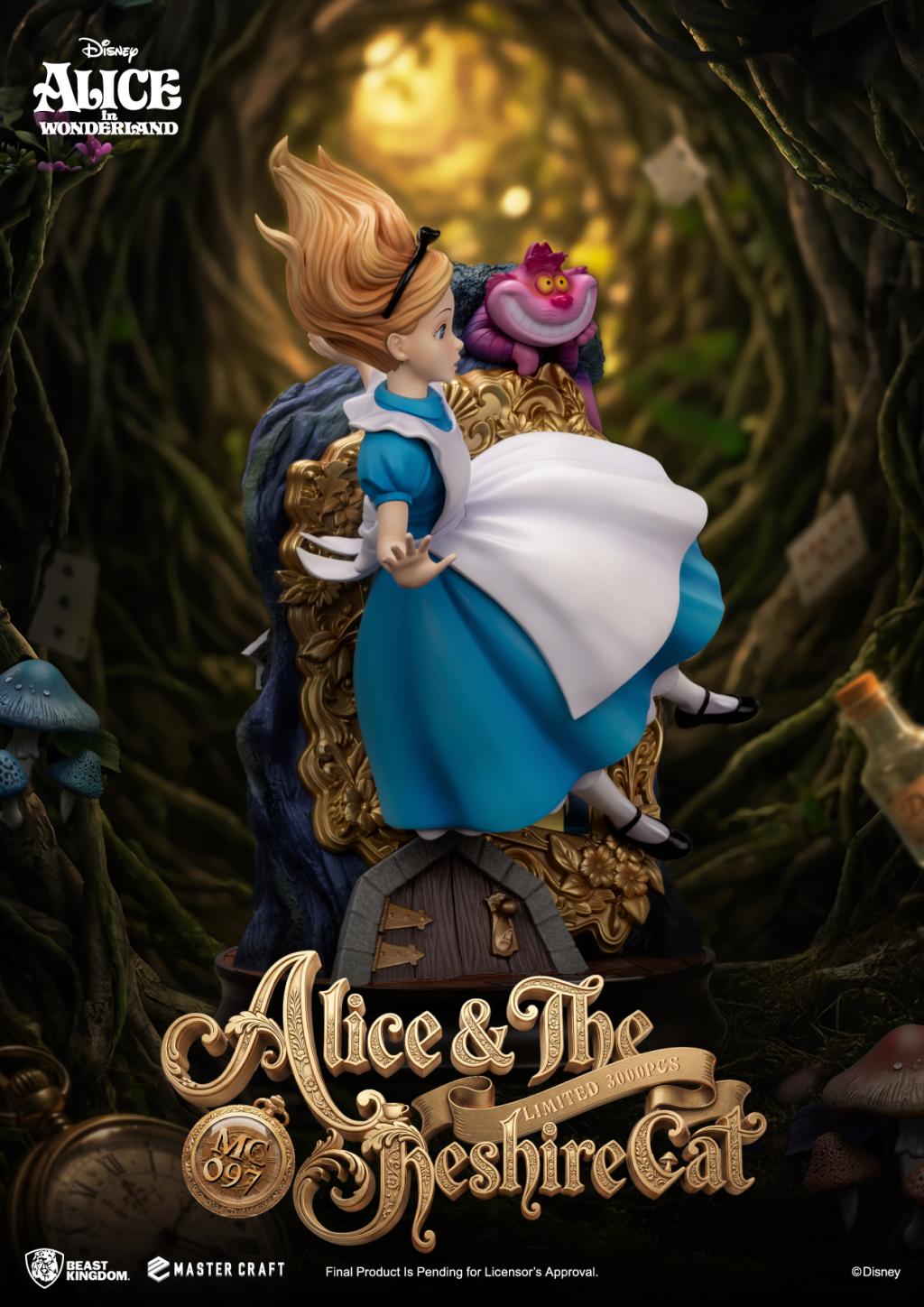 DISNEY - Alice & le Chat du Cheshire - Statuette Master Craft 40cm - 2