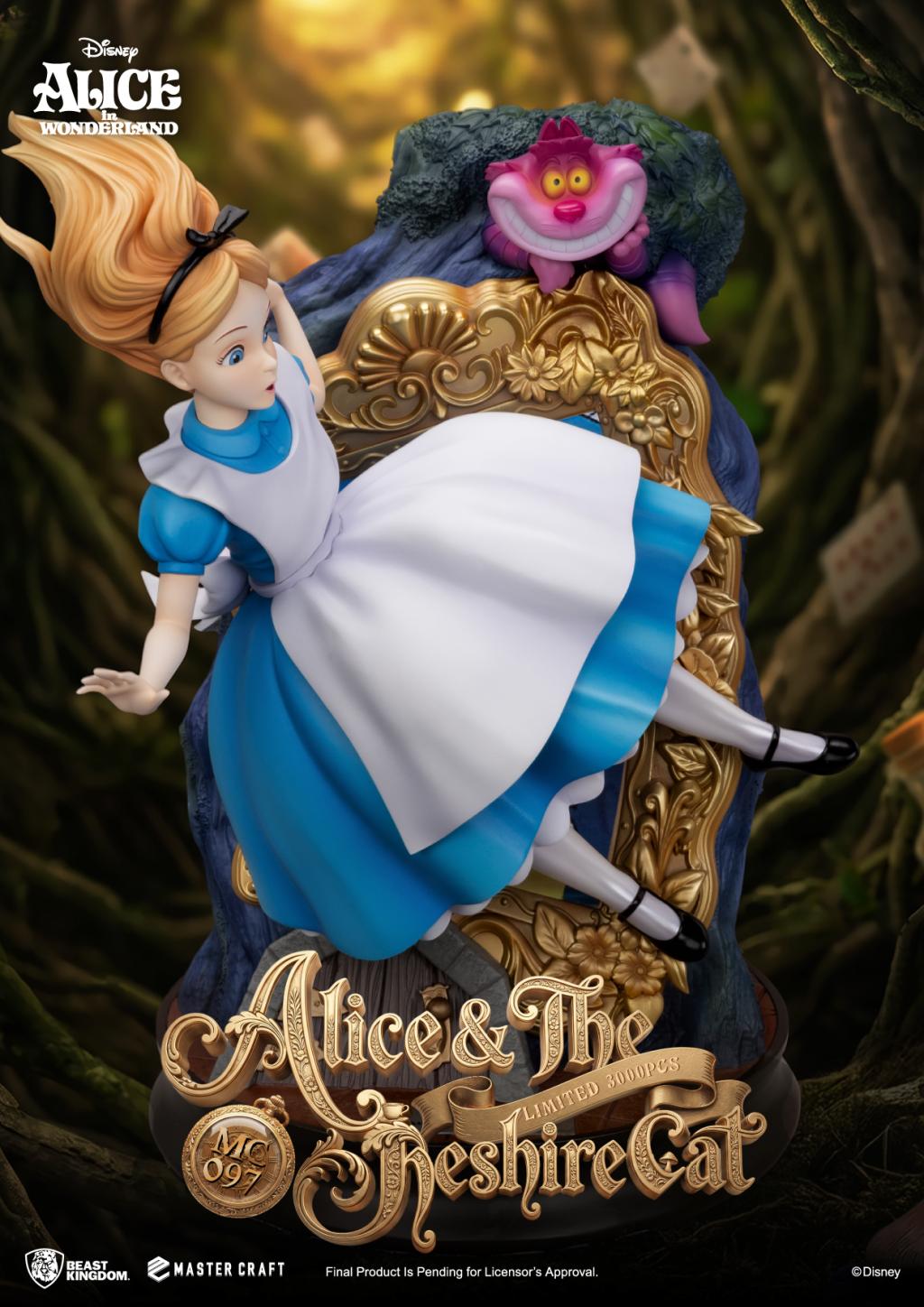 DISNEY - Alice & le Chat du Cheshire - Statuette Master Craft 40cm - 4