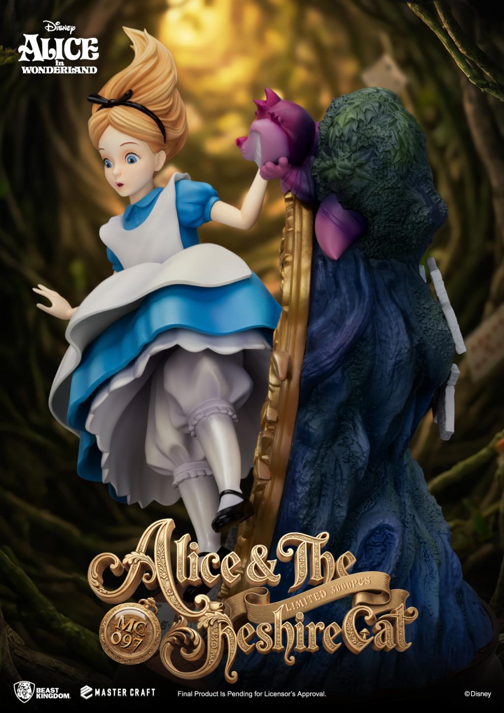 DISNEY - Alice & le Chat du Cheshire - Statuette Master Craft 40cm - 5