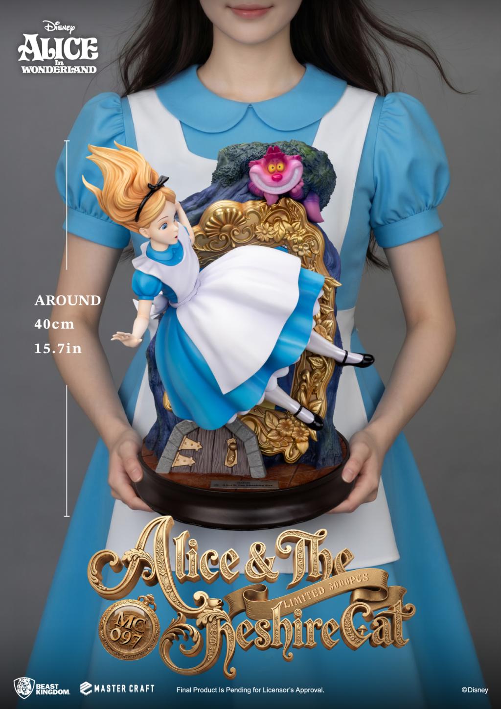 DISNEY - Alice & le Chat du Cheshire - Statuette Master Craft 40cm - 6