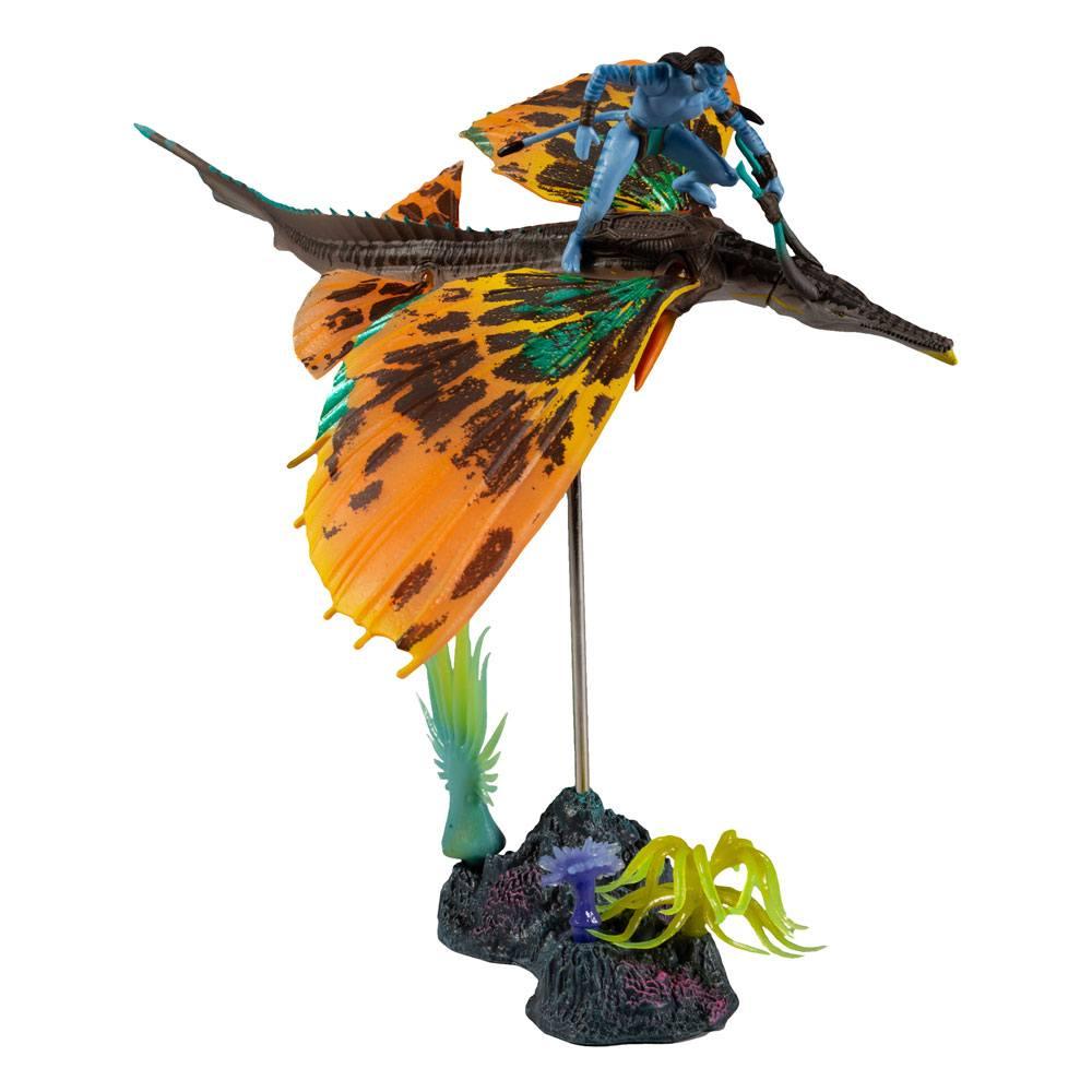 AVATAR LA VOIE DE L'EAU - Large Jake Sully & Skimwing -Figurine Deluxe - 2