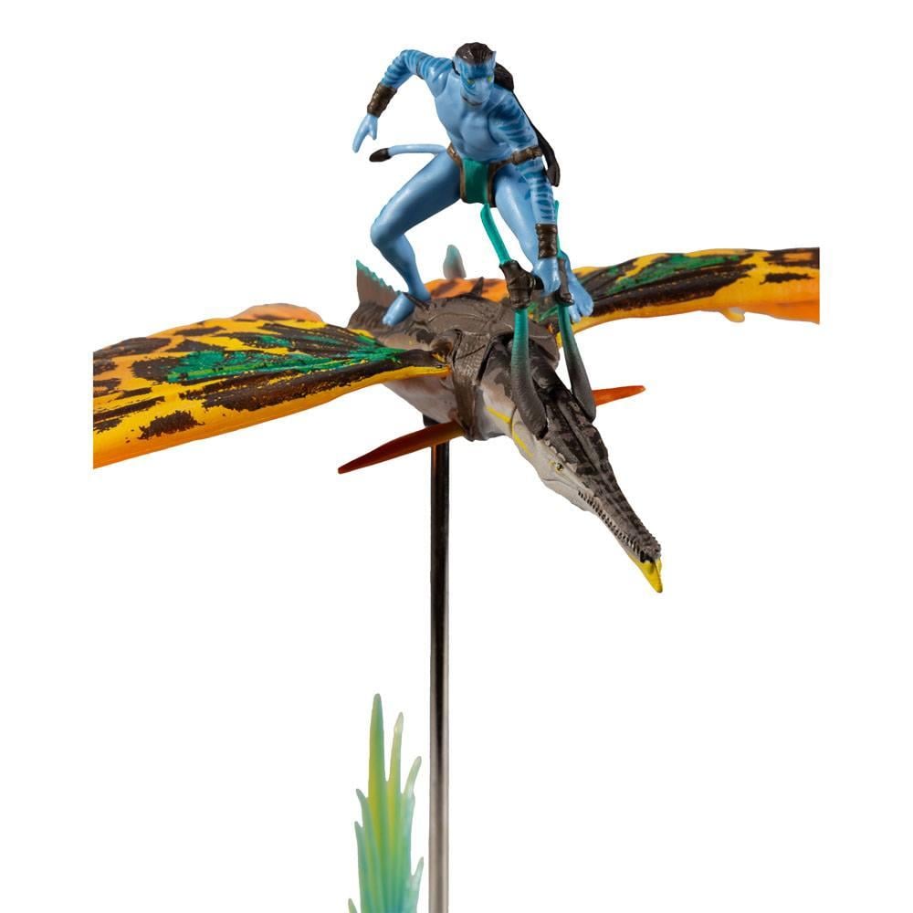 AVATAR LA VOIE DE L'EAU - Large Jake Sully & Skimwing -Figurine Deluxe - 3