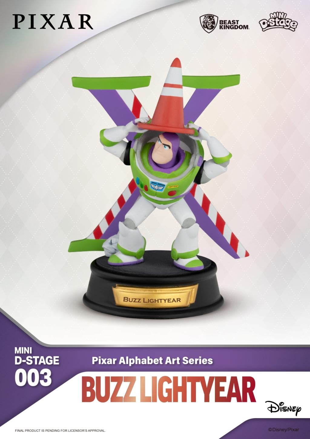 DISNEY 100TH - Pixar Alphabet Art - Pack 6 Diorama Stage 10cm - 4