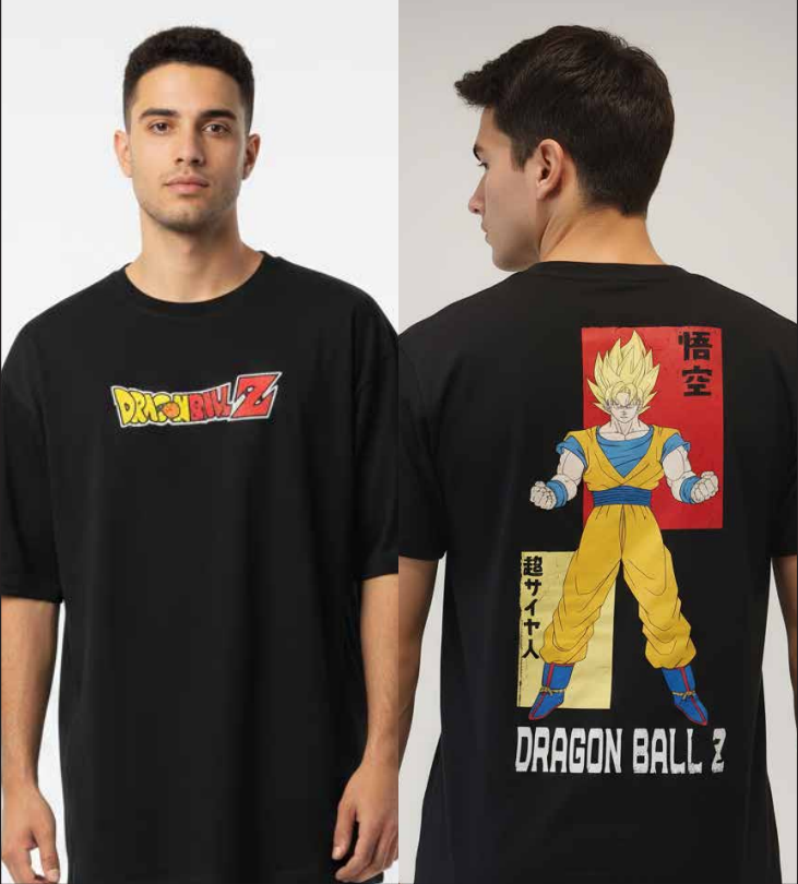 Maglietta Dragon Ball Super Uomo - Goku E Personaggi In Pannelli | Colore Nero | XX-Large
