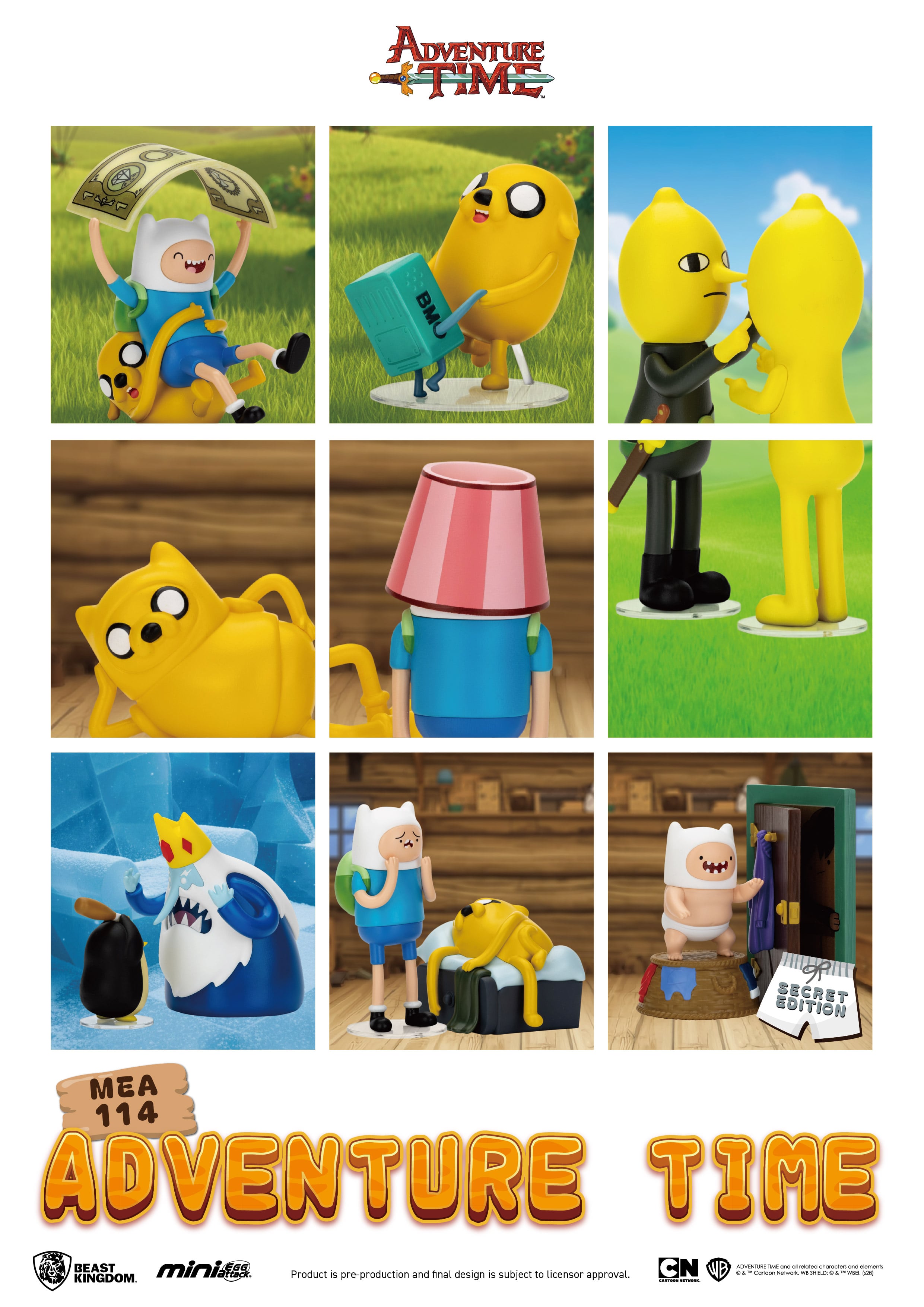 ADVENTURE TIME - Blind Box - 6 Figure set 9.4cm : ShopForGeek.com