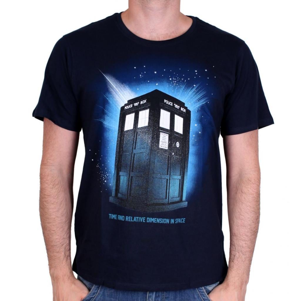 DOCTOR WHO T-Shirt Tardis in Space (L) T