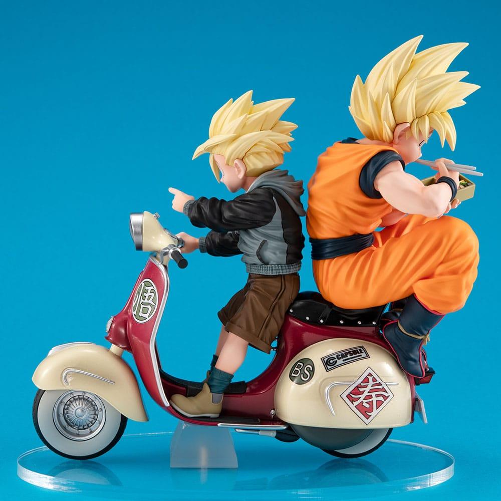 DBZ - Goku & Gohan Motorbike - Statue Desktop Real McCoy diorama 16cm - 4