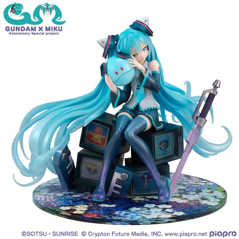 GUNDAM X HATSUNE MIKU - 45ème Anniversaire - Statuette Lucrea 17cm