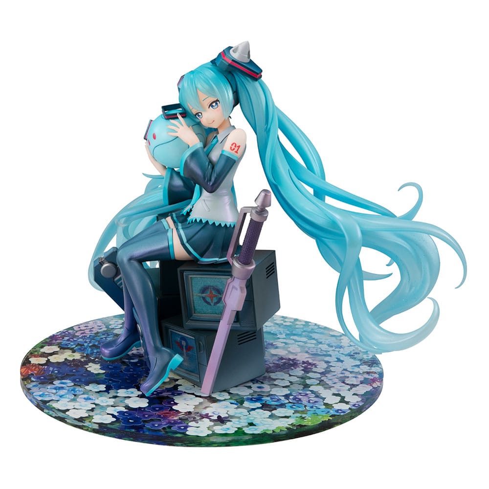 GUNDAM X HATSUNE MIKU - 45ème Anniversaire - Statuette Lucrea 17cm