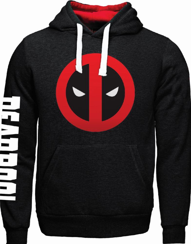 DEADPOOL - MARVEL - Sweat Black/Red Logo (XL) - 3
