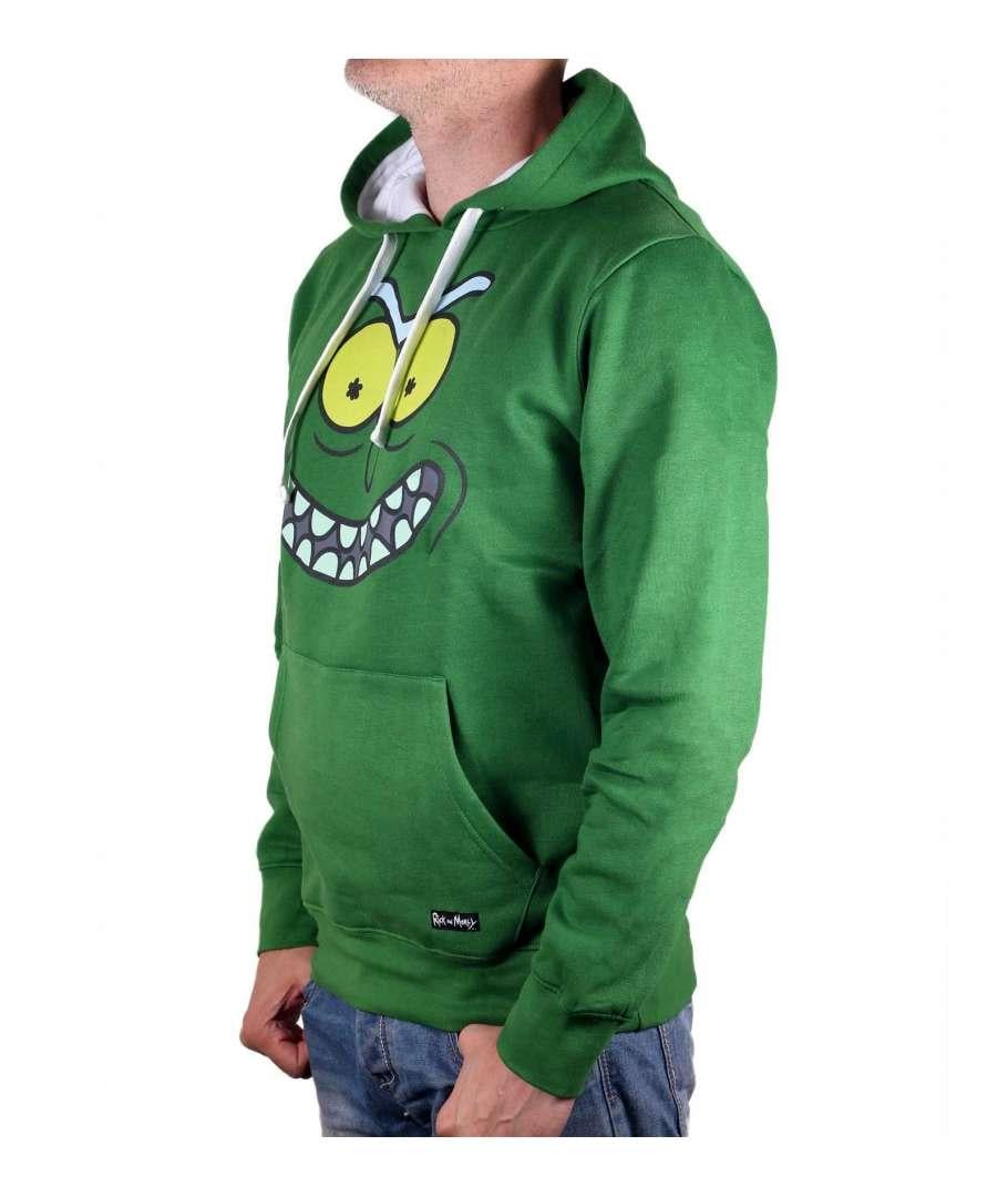 Sweat à Capuche Rick And Morty 'I'm Pickle Rick' | Licence Officielle, 80% Coton, 20% Polyester