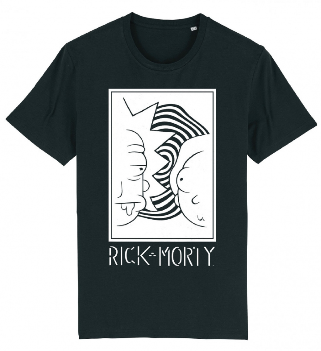 RICK AND MORTY Rick and Morty White et Black T-Shirt Men (S
