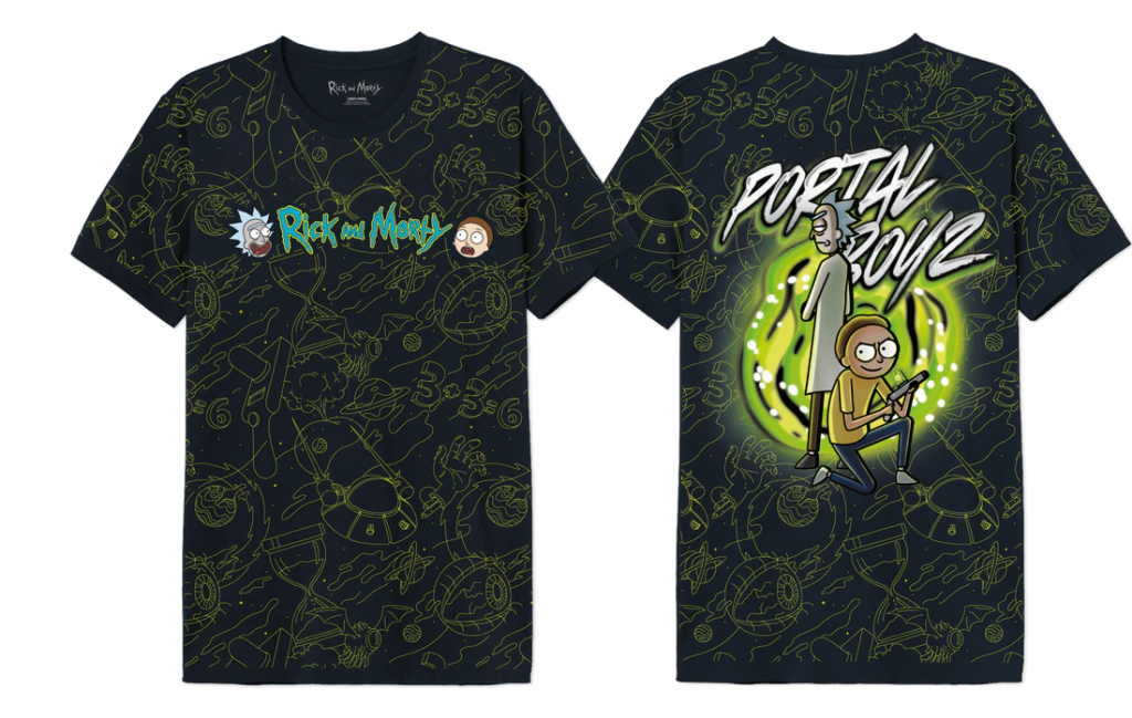 RICK AND MORTY Portal Boyz Oversize T-Shirt Men (S