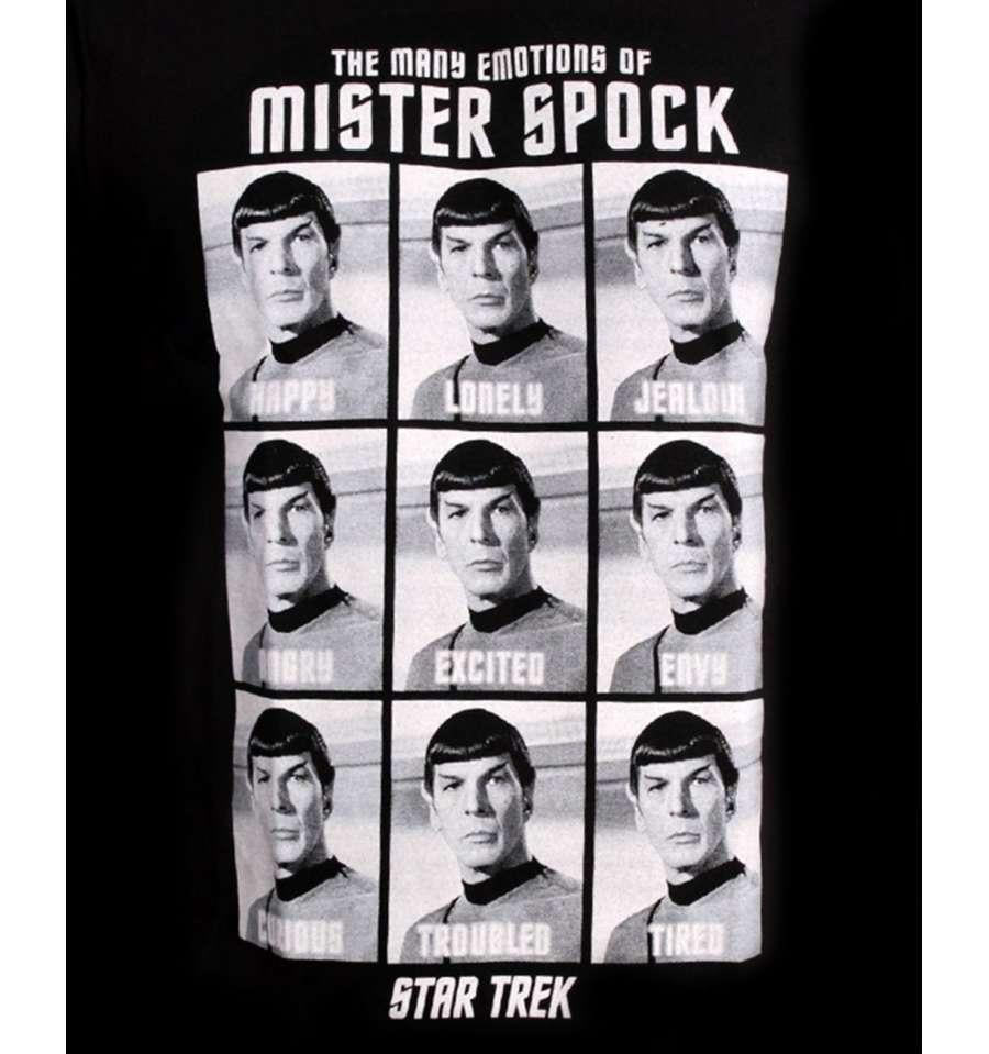 STAR TREK - T-Shirt Spock Many Emotions - Black (S) - 2