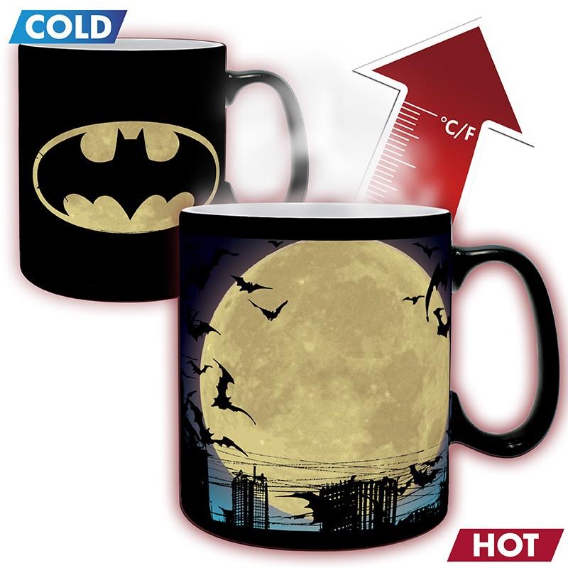 Tazza Termocromatica Batman 300ml – DC Comics, La Tazza Che Cambia Con Il Caldo, Regalo Ufficiale Per Fan