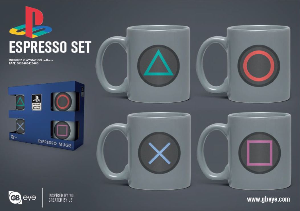 PLAYSTATION - Set of 4 mini mugs 150ml - Buttons_IMAGE_1