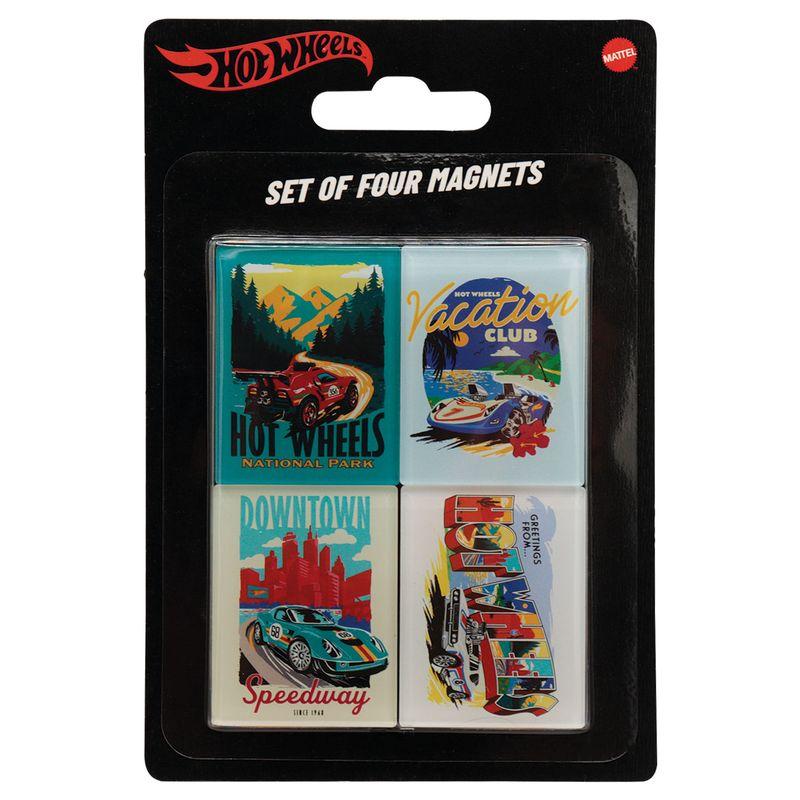 HOT WHEELS - Location - Set of 4 magnets - 2