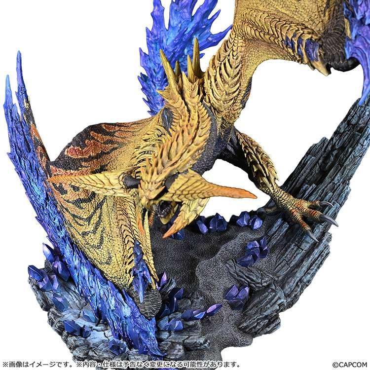 MONSTER HUNTER - Shining Thunder Wyvern Rey Dau - Statue 28cm - 4