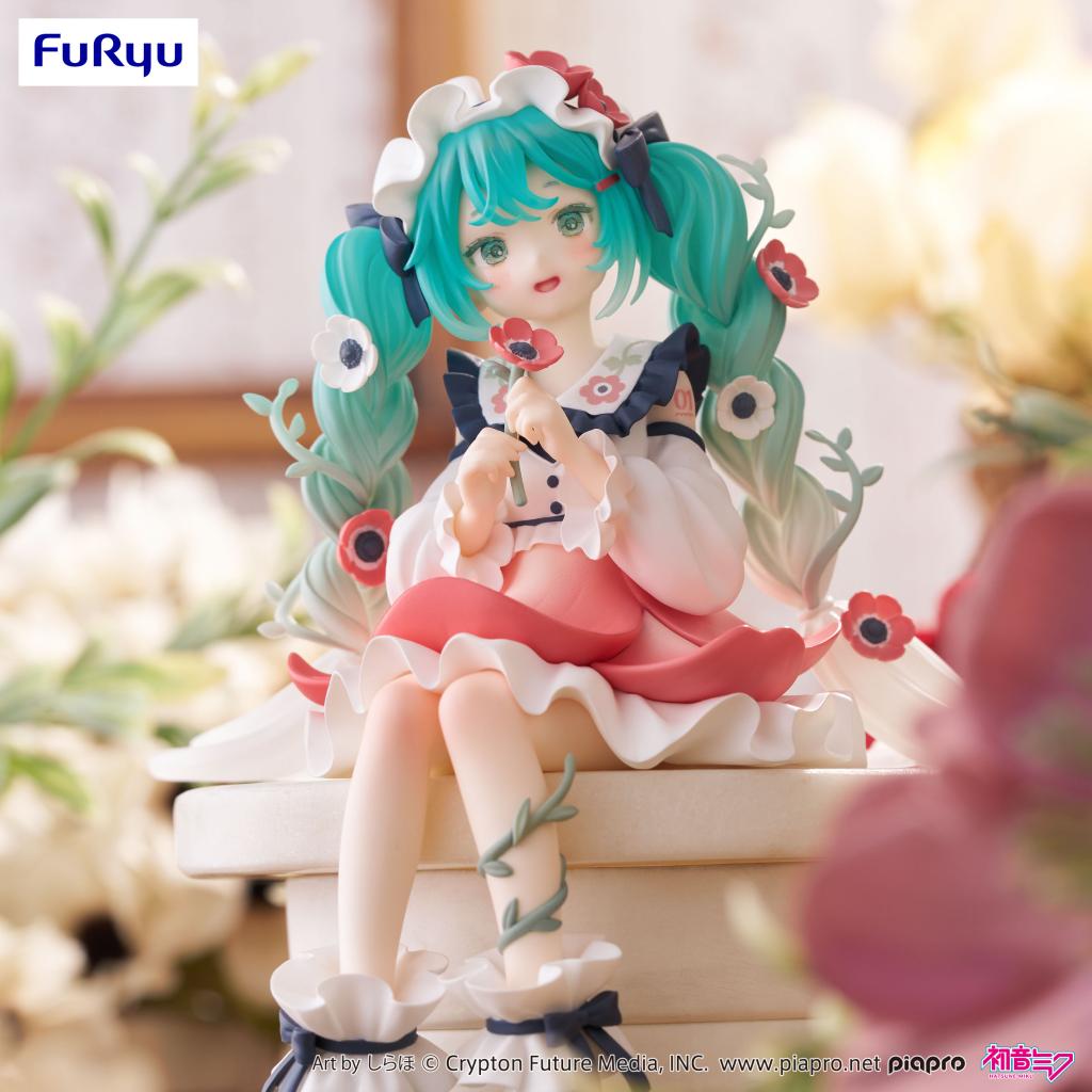 HATSUNE MIKU - Flower Fairy Anemone - Statuette Noodle Stopper 14cm - 5