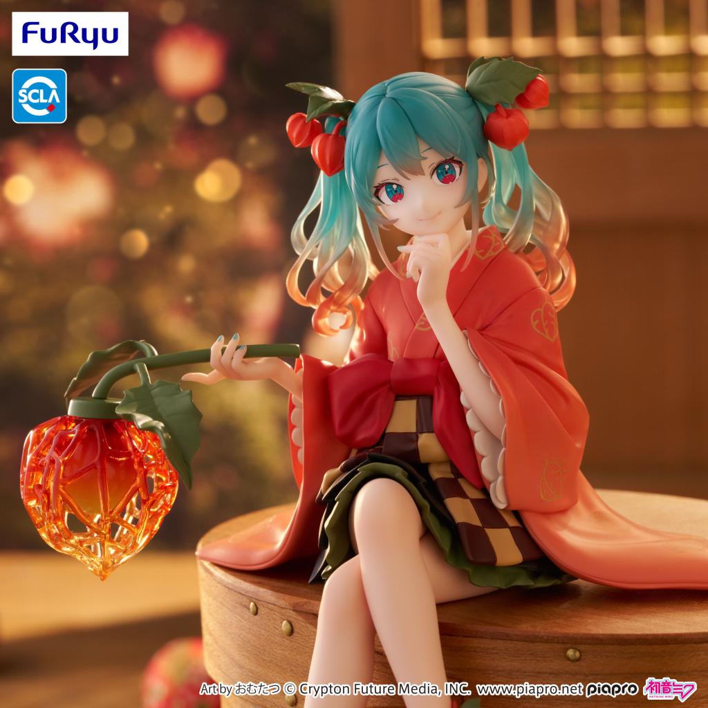 HATSUNE MIKU - Flower Fairy Winter - Statuette Noodle Stopper 15cm - 5