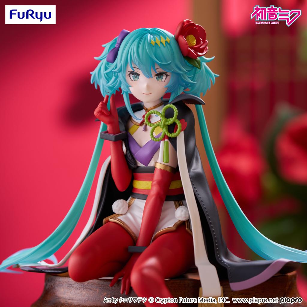 HATSUNE MIKU - Flower Fairy Camelia - Statue Noodle Stopper 15cm - 2