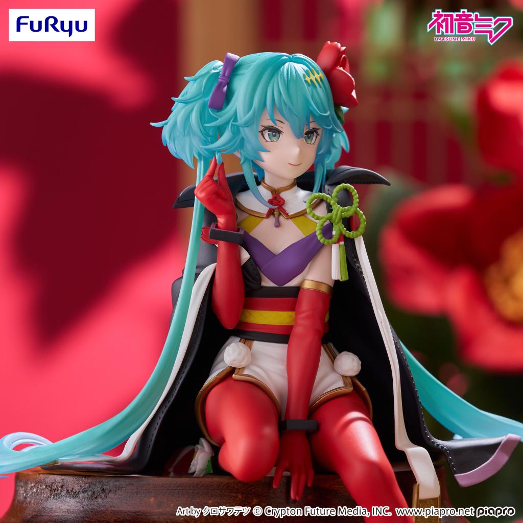 HATSUNE MIKU - Flower Fairy Camelia - Statue Noodle Stopper 15cm - 3