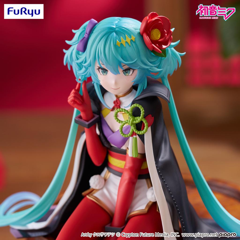 HATSUNE MIKU - Flower Fairy Camelia - Statue Noodle Stopper 15cm - 4