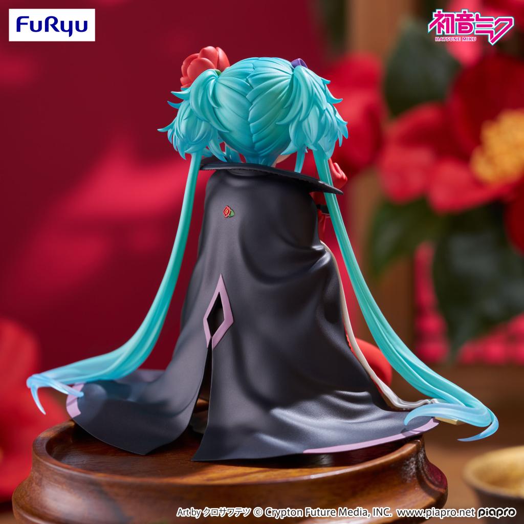 HATSUNE MIKU - Flower Fairy Camelia - Statue Noodle Stopper 15cm - 5
