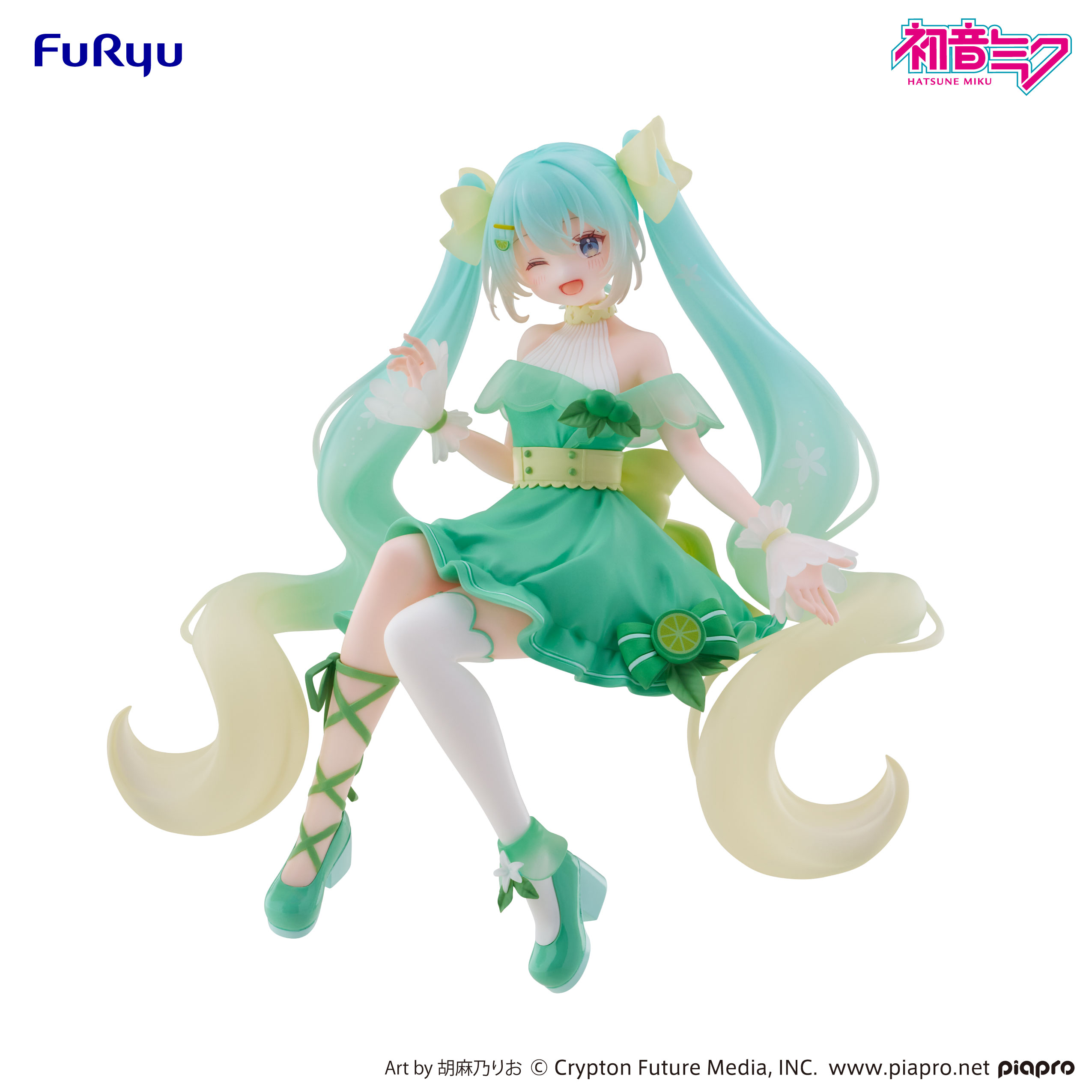 HATSUNE MIKU - Hatsune Miku "Lime" - Statuette Noodle Stopper 14cm