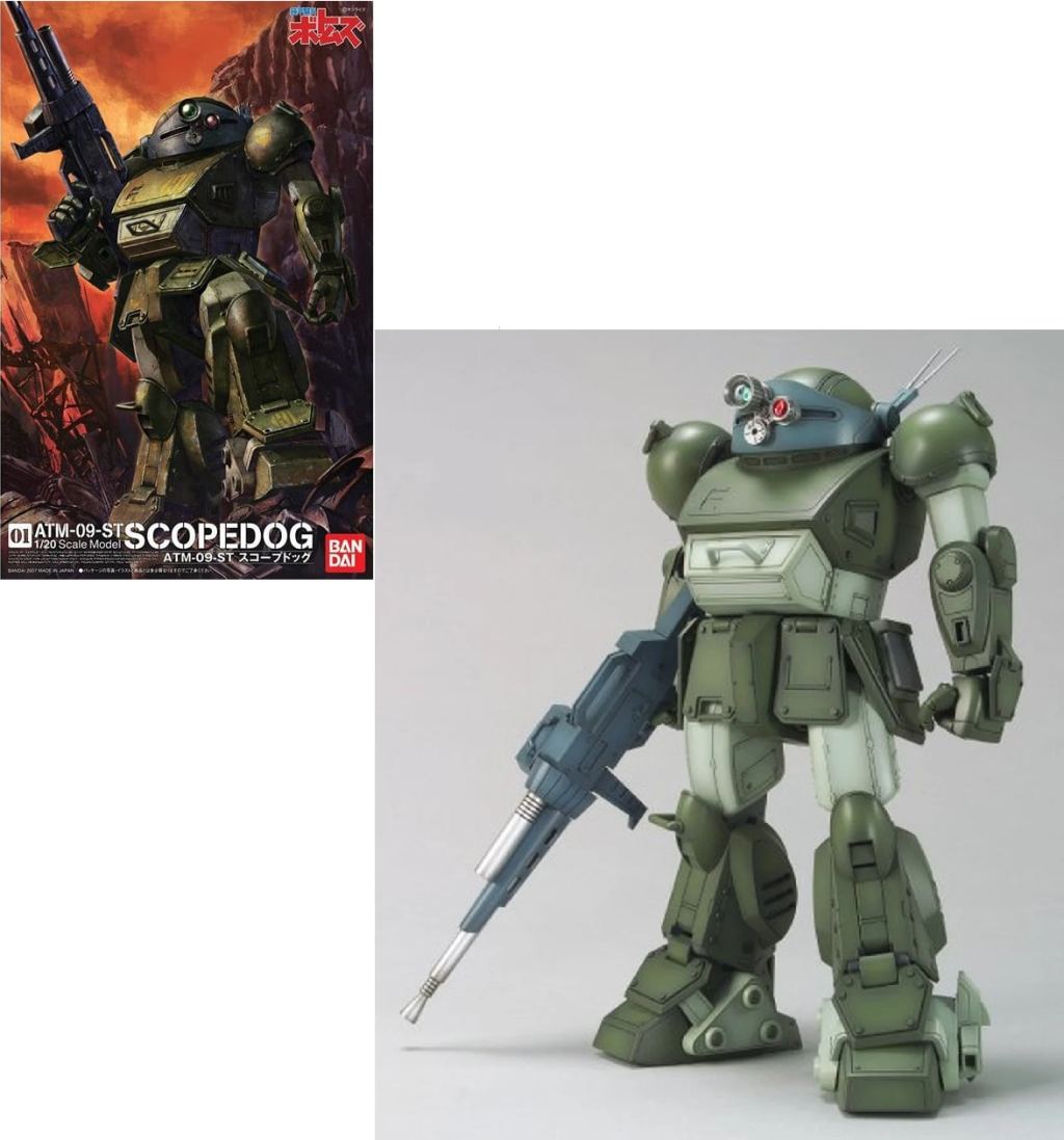 [未組立]スコープドッグ ATM-09-ST L SPEC 1/20 Bandai 1/20 scale Model ATM-09-ST Scopedog Metal Spec Ver