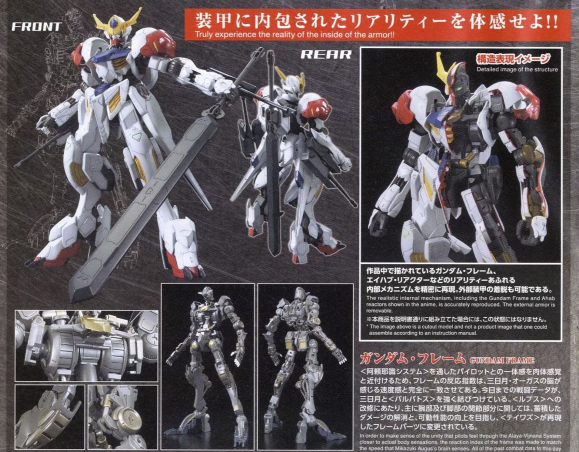 GUNDAM - 1/100 Full Mechanics Gundam Barbatos Lupus - Model Kit - 5