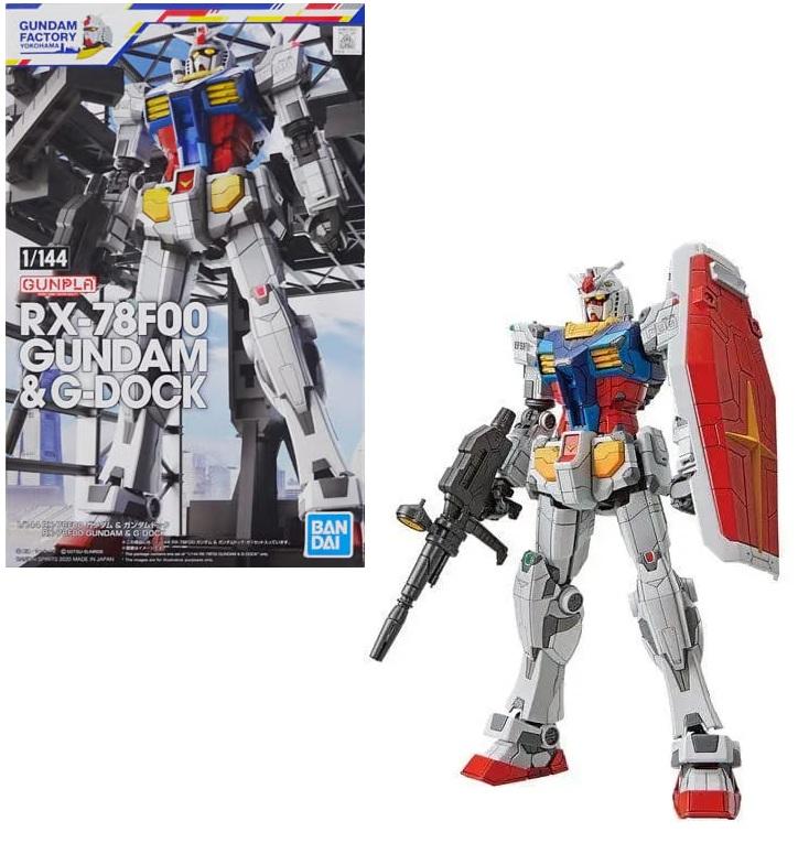 RX-78F00 GUNDAM & G-DOCK プラモデル GUNDAM - 1/144 RX-78F00 Gundam & G-Dock - Model Kit : ShopForGeek