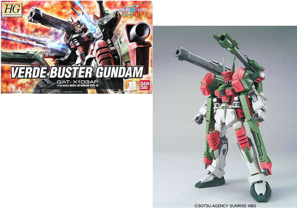 GUNDAM - HG 1/144 Stargazer GAT-X103AP Verde Buster Gundam - Model