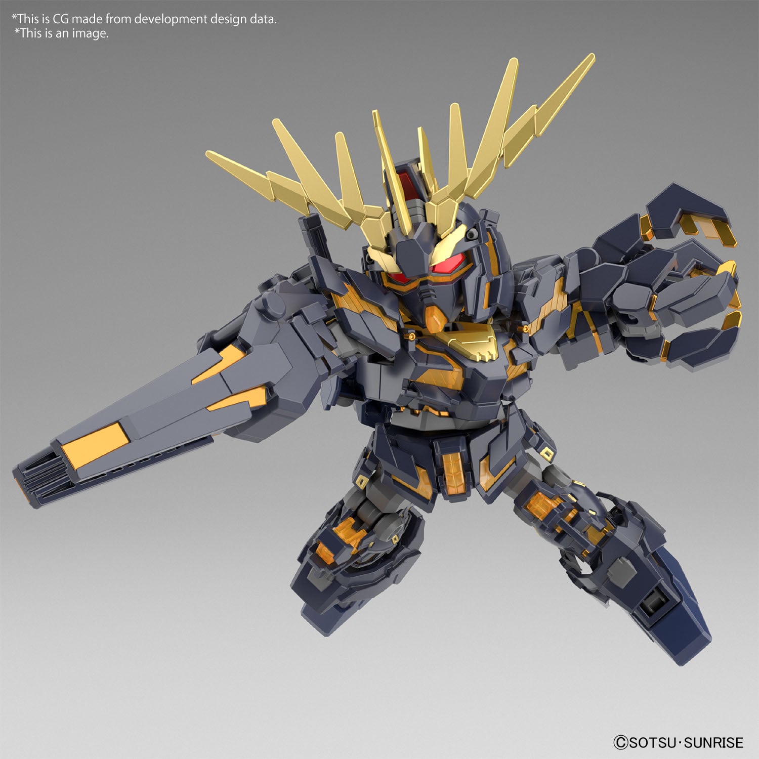 SD GUNDAM Cross Silhouette Unicorn 02 Banshee & Norn Parts Model Kit Model