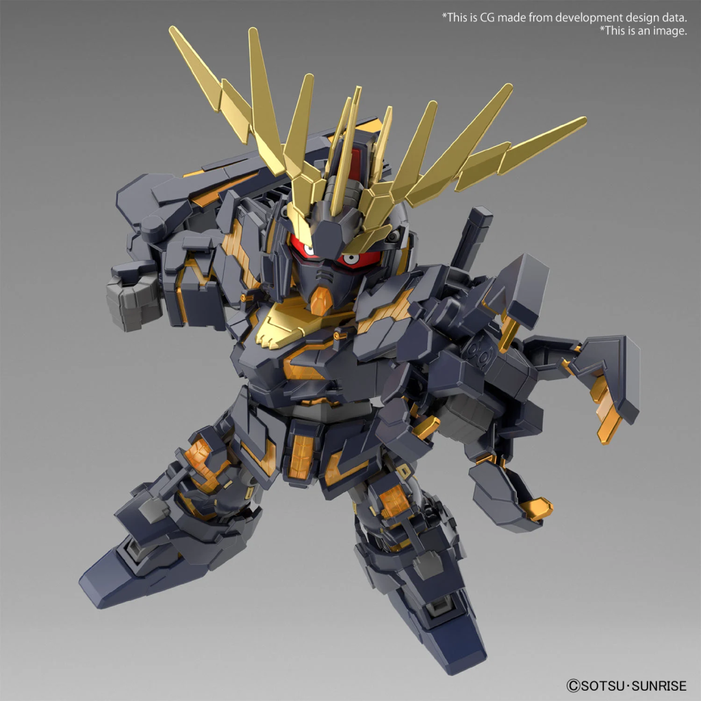 SD GUNDAM -Cross Silhouette Unicorn 02 Banshee & Norn Parts -Model Kit - 3