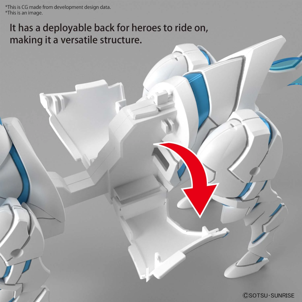 GUNDAM - SDW Heroes War Horse Knight World Ver. - Model Kit - 4