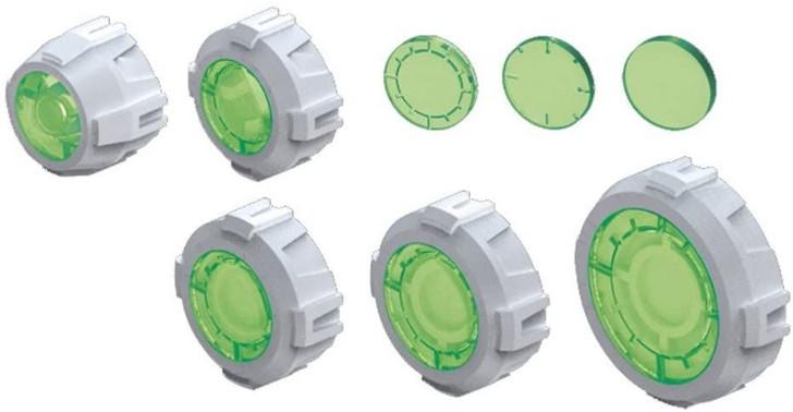 GUNDAM - Builders Parts HD Sight Lens Green - Model Kit - 3