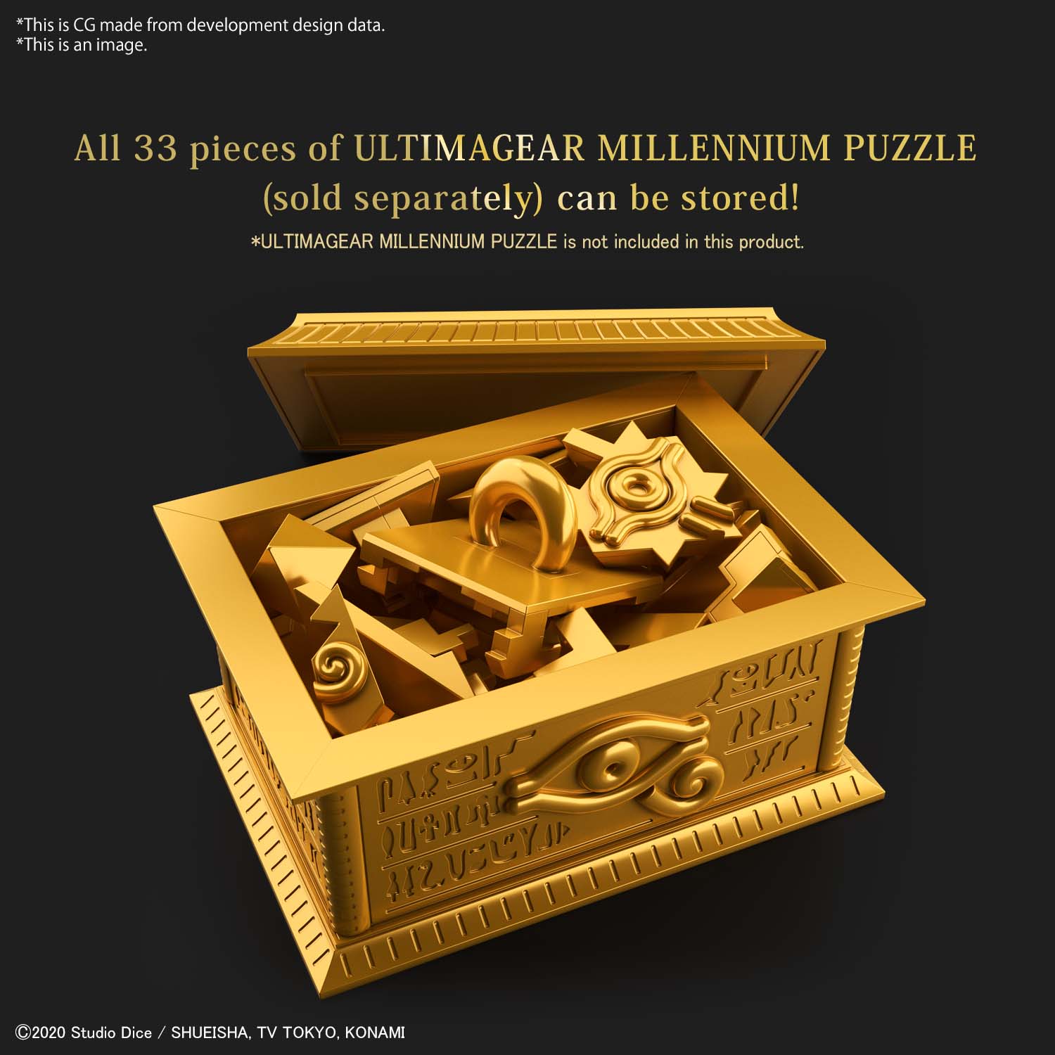 YU-GI-OH! - Gold Sarcophagus for Millennium Puzzle - Model Kit_IMAGE_2