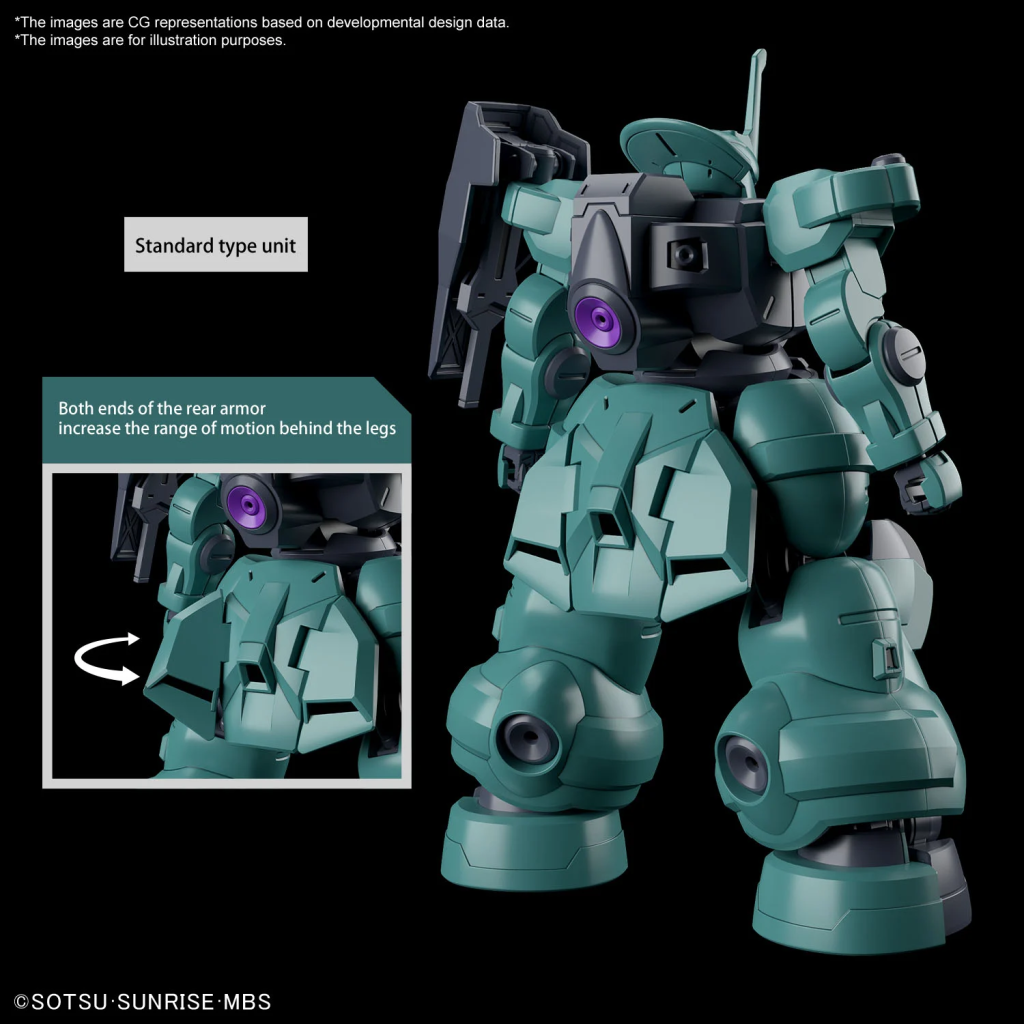 GUNDAM -HG 1/144 Dilanza Standard Type/Charac. A's Dilanza - Model Kit - 5