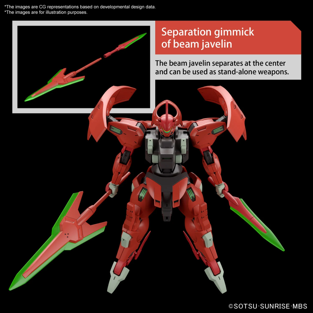 GUNDAM - HG 1/144 Darilbalde - Model Kit - 5