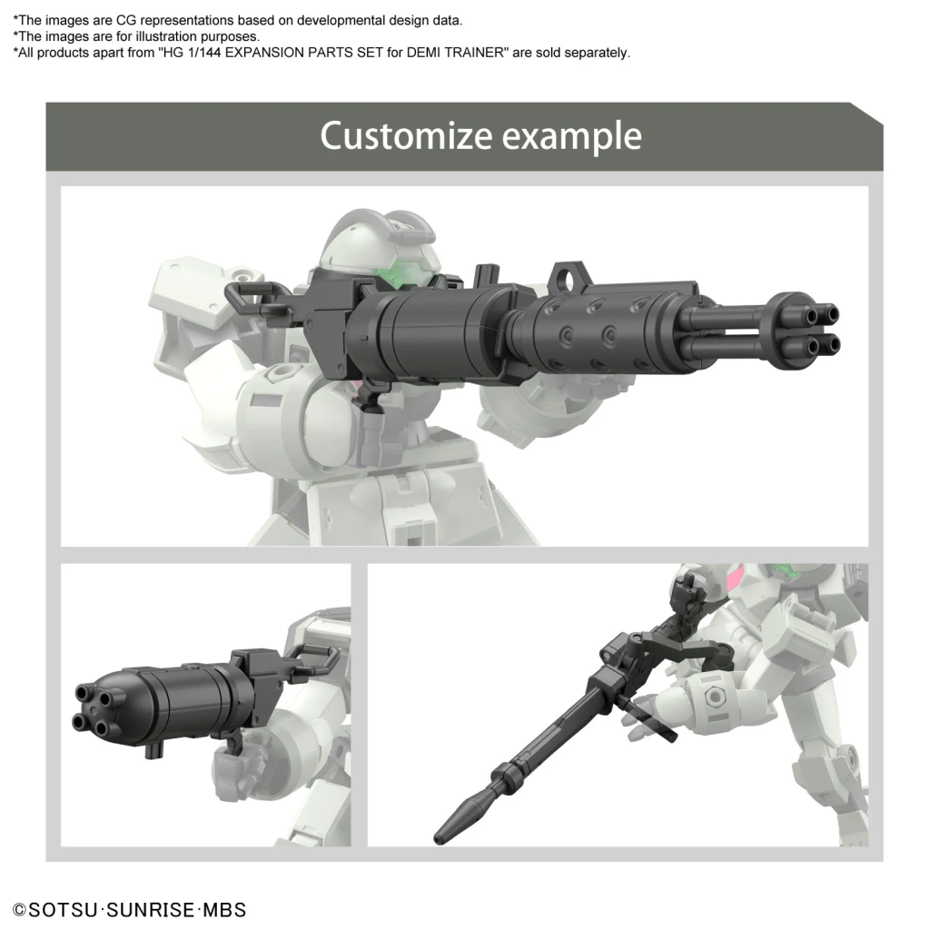 GUNDAM - HG 1/144 Expansion Parts Set For Demi Trainer - Model Kit - 6