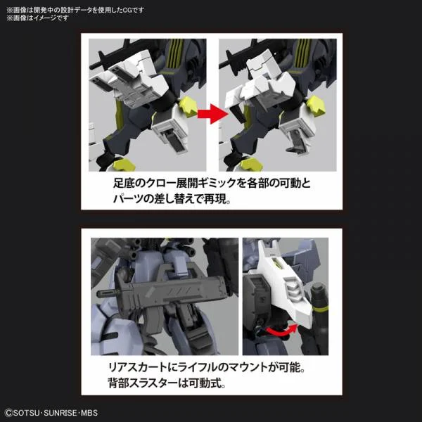 GUNDAM - HG 1/144 Gundam Asmoday - Model Kit - 6
