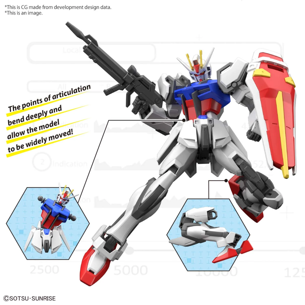 GUNDAM - EG 1/144 Strike Gundam - Model Kit - 6