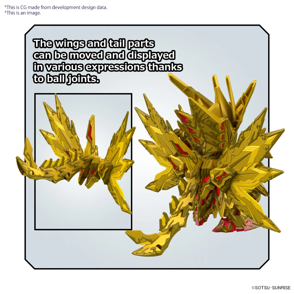 GUNDAM - SDW Heroes Superior Strike F Dragon - Model Kit - 4
