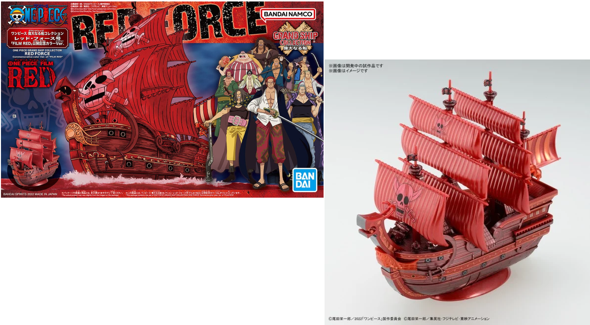 ONE PIECE Grand Ship Collection Red Force New Item Model Kit
