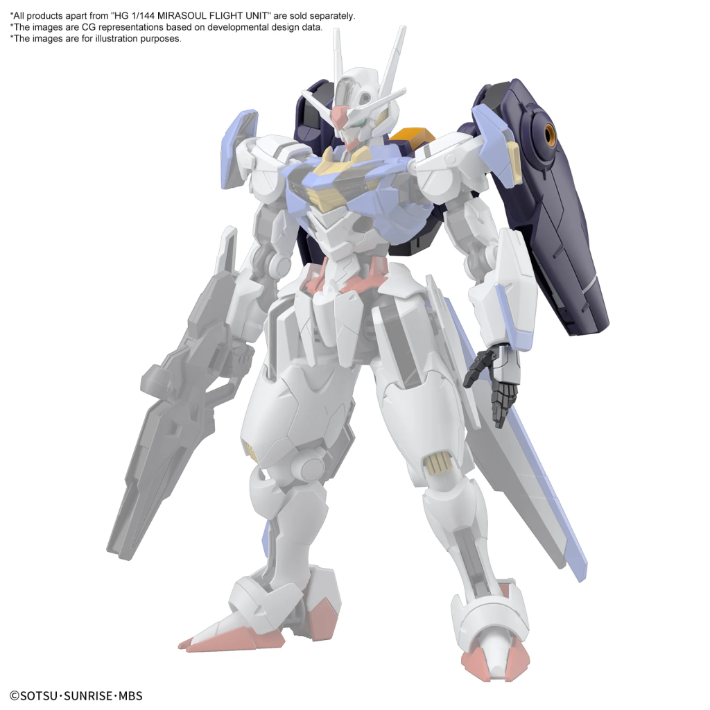 THE WITCH FROM MERCURY - HG 1/144 Mirasoul Flight Unit - Model Kit - 4