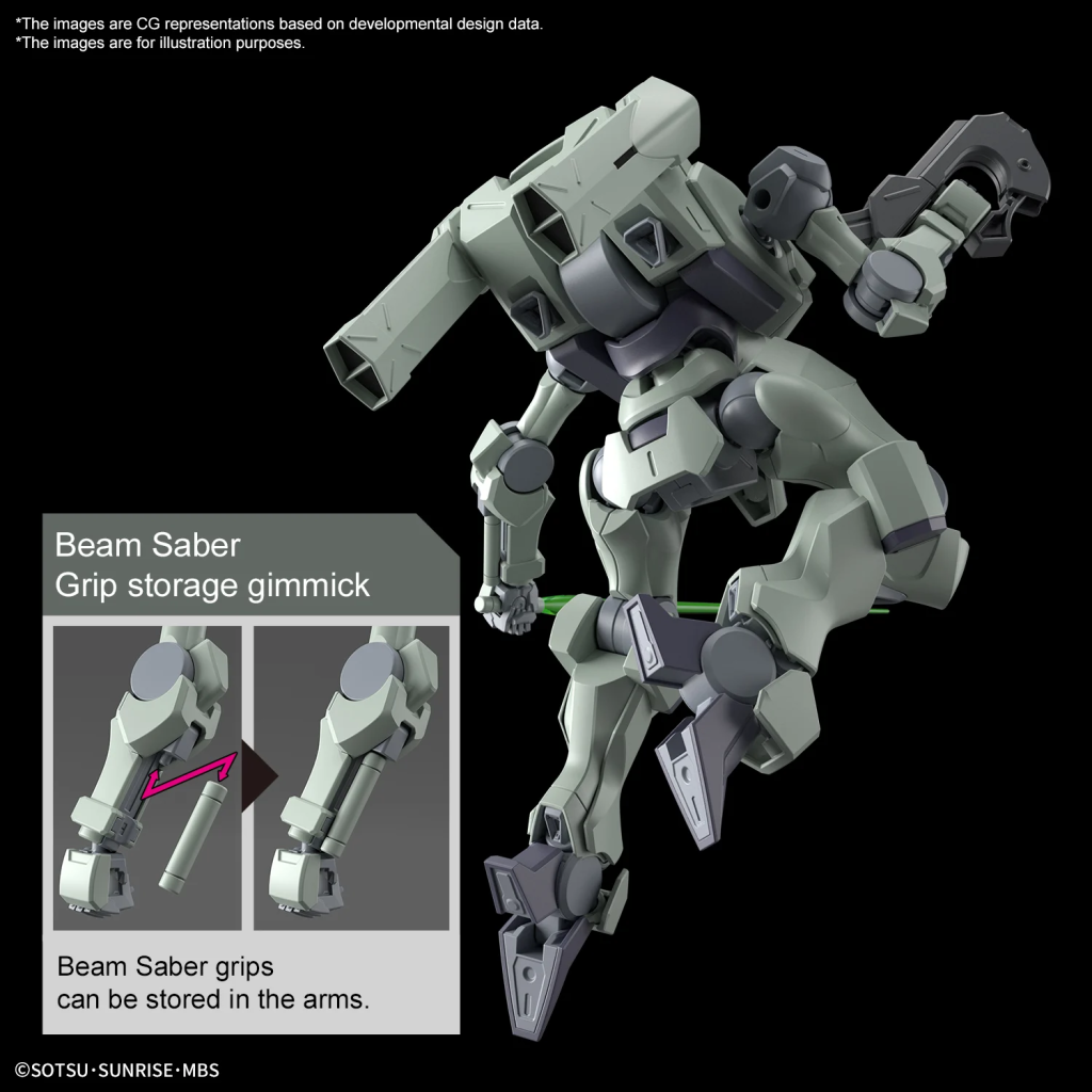 THE WITCH FROM MERCURY - HG 1/144 Zowort - Model Kit - 5