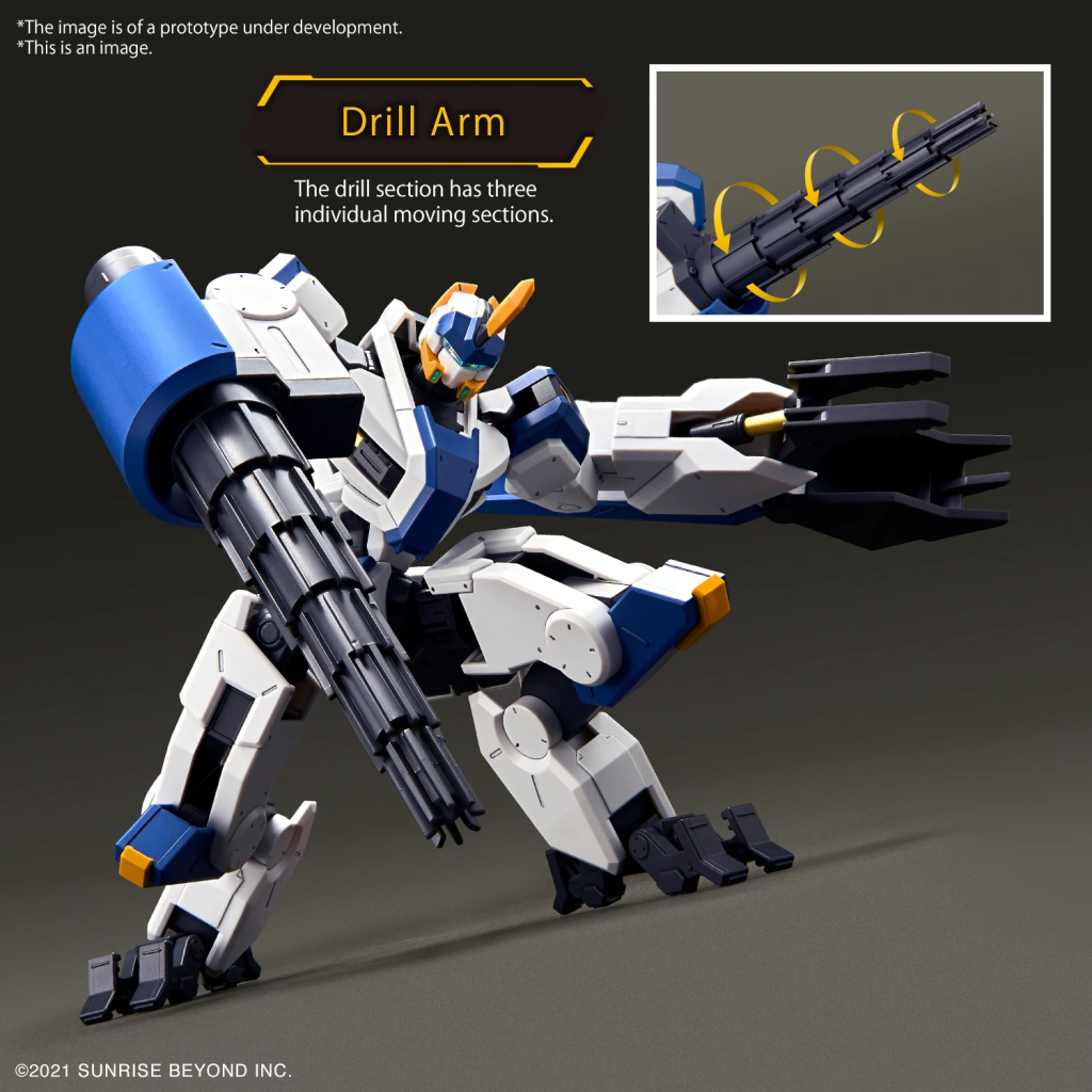 AMAIM - HG 1/72 MAILeS Byakuchi (Drill & Claw Arm) - Model Kit - 4